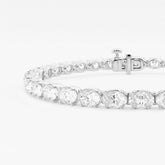 Paradiso Oval Lab Grown Diamond Tennis Bracelet.